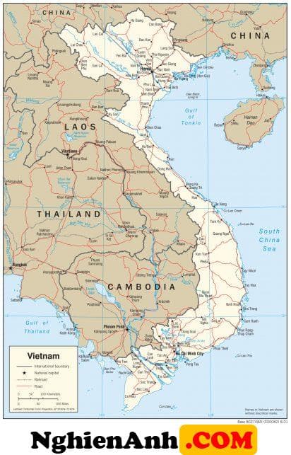 Hình ảnh bản đồ Việt Nam đầy đủ