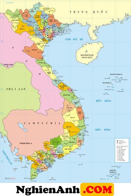 Hình ảnh bản đồ Việt Nam đẹp chi tiết