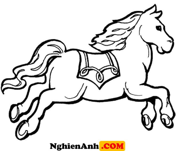 cách vẽ con ngựa với nhiều họa tiết đẹp