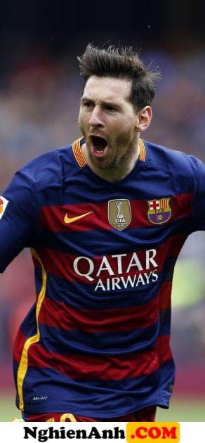 Hình ảnh Messi hét gọi đồng đội