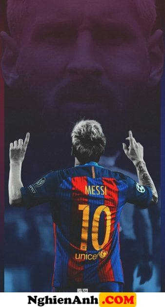 Hình ảnh Messi quay lưng