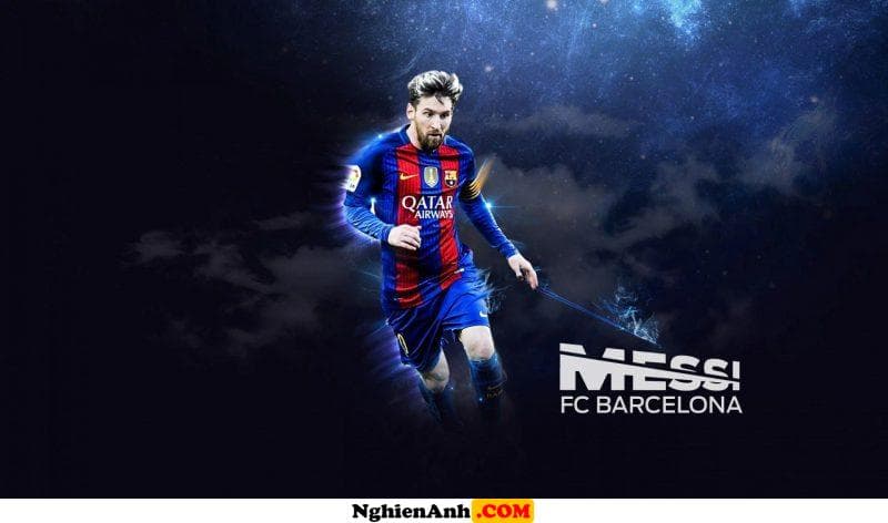Hình ảnh Messi với màu áo Barcelona