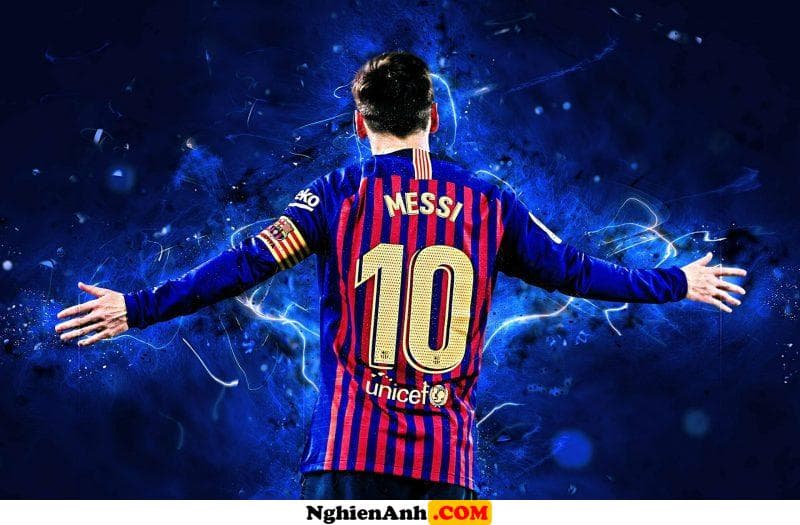 Hình ảnh Messi dang 2 tay truyền cảm hứng