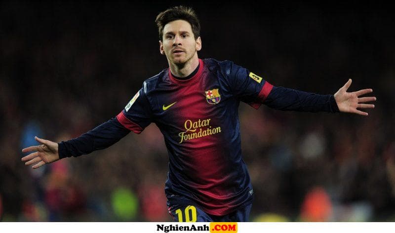 Hình ảnh Messi đang chạy