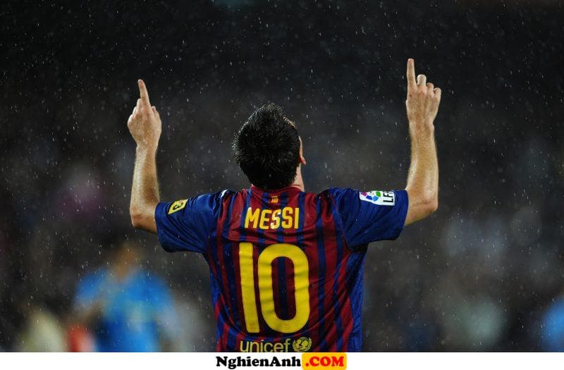 Hình ảnh Messi ăn mừng