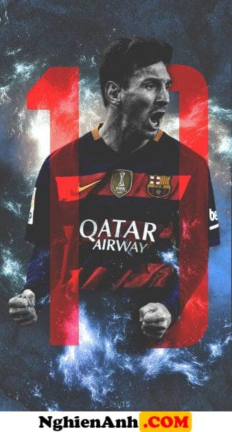 Hình ảnh Messi toả sáng